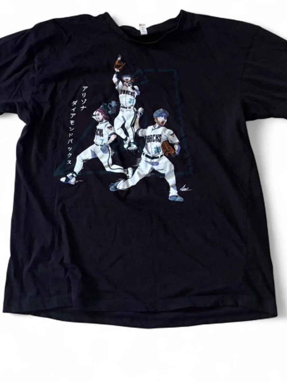 2023 Asian Heritage Night Arizona Diamondbacks Graphic Anime-Style Baseball T